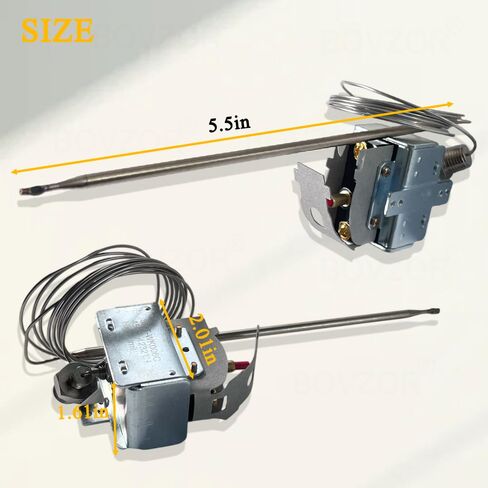 PP10084 High Limit Thermostat Switch Replacement for Pitco Fryer 4CH4002-R, 450°F/230°C Safety Switch with Manual Reset, 1/4" MPT Thread, Compatible with VF35 MGII SG14 45C+ 18S 18 E500D in Kuwait