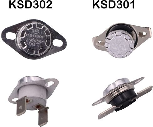 Meter Star Thermostat Temperature Control Switch KSD301 10A Normally Open, 150℃/302℉ Temperature Controller Adjust Snap Disc Temperature Switch Pack of 5pcs in Saudi Arabia