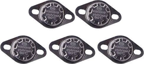Meter Star Thermostat Temperature Control Switch KSD301 10A Normally Open, 150℃/302℉ Temperature Controller Adjust Snap Disc Temperature Switch Pack of 5pcs in Saudi Arabia