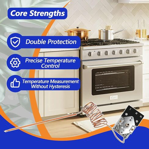 KKTB-18-48 ترموستات فرن مناسب لروبرتشو KKTB-18-48 ترموستات نطاق فرن الفرن لأنبوب شعري 48 بوصة، 5 أمبير 120 فولت تيار متردد، أقصى درجة حرارة 599 درجة فهرنهايت استبدل G36X03-030900-1 in Kuwait