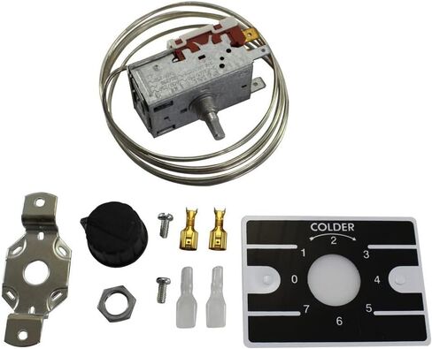 Appli Parts APRT-1125 Refrigeration Thermostat K50P Type Cold Cut-In 14.9 F (-9.5 C), Cold Cut-Out 0.4 F (-18 C), Warm Cut-In 47.3 F (+8.5 C), Capillary Tube 1200 mm in Saudi Arabia