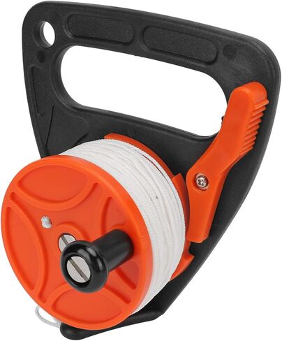 Dive Rope Reel with Durable Nylon Line for Cave Exile Diving, Smooth Controller for Water Sports, Lightweight PC Material, 150.9yd Line Length in Saudi Arabia