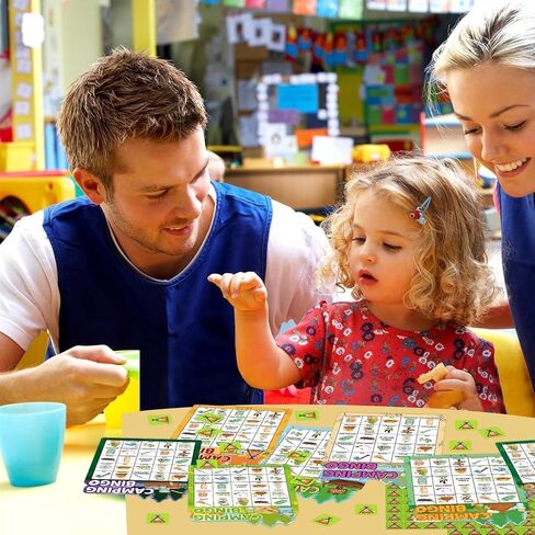Fancy Land Camping Bingo Game for Kids 24 Players Die Cut Outdoor Adventure Game Summer Graduation Party Supply in Kuwait
