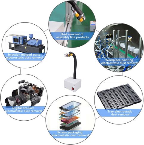 Ionizing Air Gun, 30W Automatic Induction Strong Wind Force Dust Removal Anti Static Air Gun for Static Elimination and High - Efficiency Dust Blowing in Saudi Arabia