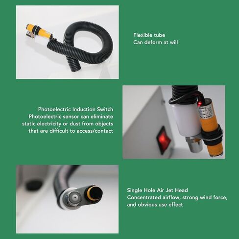 Ionizing Air Gun, 30W Automatic Induction Strong Wind Force Dust Removal Anti Static Air Gun for Static Elimination and High - Efficiency Dust Blowing in Saudi Arabia