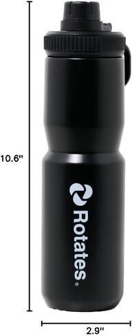 Rotates 650ml Insulated Water Bottle, 22 oz Stainless Steel, Cold for 24 Hrs, Hot for 12 Hrs, Leak-proof, for Biking, Cycling, MTB, Sports in Saudi Arabia