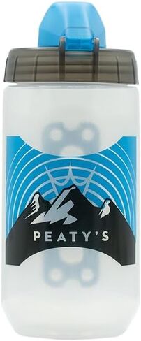 زجاجة مياه وتركيب مغناطيسية للدراجة سعة 450 مل من Peaty's x Fidlock Lockin، زجاجات مشروبات الدراجة، ملحقات الدراجة لركوب الدراجات الجبلية وركوب الدراجات، بديل ممتاز للقفص، اللف والتحرير - شروق الشمس الشفاف in Saudi Arabia