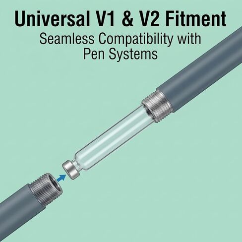 3ml Pen Peptide,Glass Replacement Peptide Pen Cartridges Compatible with V1 & V2 Pens,Individually Packaged. (Clear10Pack) in Saudi Arabia