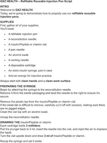 قلم حقن GXZ Health القابل لإعادة الاستخدام – أسود غير لامع – قلم قابل لإعادة الاستخدام in Kuwait