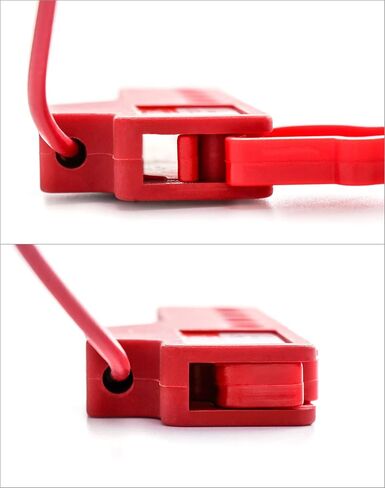 QWORK Versatile Cable Lockout Bundle (Set of 4) - Includes 7.9-ft Long, 1/8" Diameter Nylon Sheathed Metal Cable in Kuwait