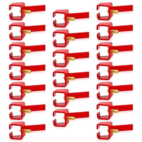 20 مجموعة من قفل القاطع العالمي من الفولاذ الأحمر، جهاز قفل قاطع الدائرة المطلي بالمسحوق، للاستخدام الصناعي والمنزلي (UBL1-RED) in Kuwait