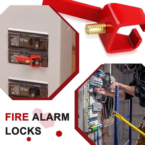 20 مجموعة من قفل القاطع العالمي من الفولاذ الأحمر، جهاز قفل قاطع الدائرة المطلي بالمسحوق، للاستخدام الصناعي والمنزلي (UBL1-RED) in Kuwait