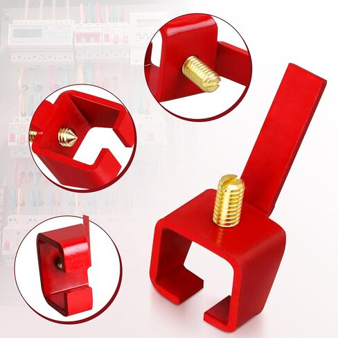 20 مجموعة من قفل القاطع العالمي من الفولاذ الأحمر، جهاز قفل قاطع الدائرة المطلي بالمسحوق، للاستخدام الصناعي والمنزلي (UBL1-RED) in Kuwait