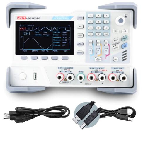 UNI-T UDP3305S-E مزود طاقة خطي DC قابل للبرمجة مع 4 قنوات، 328 وات، 10 مللي فولت، دقة 1 مللي أمبير؛ الجهد الكهربي <0.3%+20mV الحالي <0.2%+5mA دقة الإعداد in Saudi Arabia