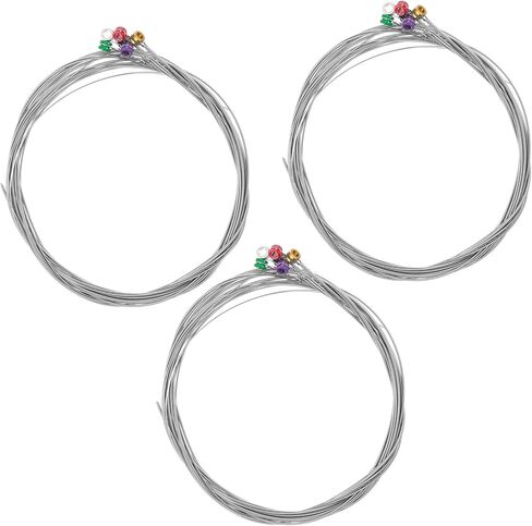 18Pcs Electric Guitar Strings Electric 6 Strings Set Steel Guitar e String E-1st B-2nd G-3rd D-4th A-5th E-6th, Stainless Steel Core in Kuwait