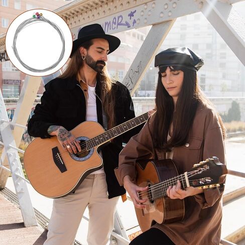 18Pcs Electric Guitar Strings Electric 6 Strings Set Steel Guitar e String E-1st B-2nd G-3rd D-4th A-5th E-6th, Stainless Steel Core in Kuwait