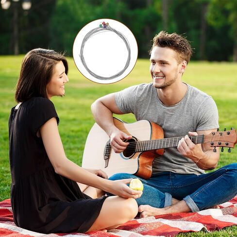 18Pcs Electric Guitar Strings Electric 6 Strings Set Steel Guitar e String E-1st B-2nd G-3rd D-4th A-5th E-6th, Stainless Steel Core in Kuwait