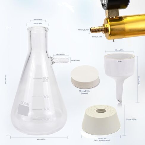 1000ml Burchner Vacuum Filtration and 100ml Pressure Bottle in Saudi Arabia