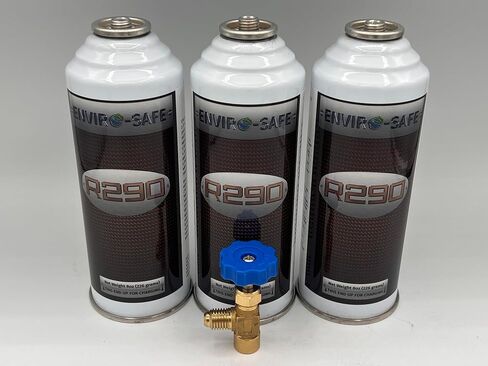 ENVIRO-SAFE R290, 3 cans, R-290 and Brass Tap in Kuwait