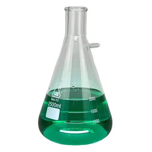 TN LAB 2.5L Filter Flask Thick-Wall Borosilicate 3.3 Glass Vacuum Flask 2500ml 2.5L 2.5-Liter in Kuwait