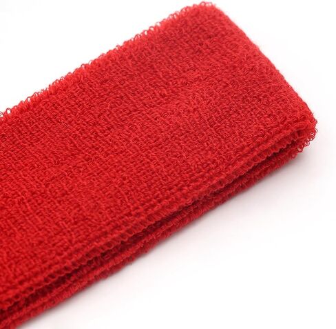 Solid Dark Red Color Sweat Band Headbands and Wrist Bands Set, Sweatbands for Men Women, Moisture Wicking Head Band, Football Wristbands,Sports Headband for Running Workout in Saudi Arabia