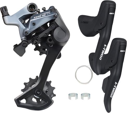 L-TWOO Road Bike Groupset 1 x 9 Speed Includes Bike Shifter Set and Rear Derailleur Bicycle Shifter Set with Shifter Lever for Road Bicycle Compatible with Shimano in Kuwait