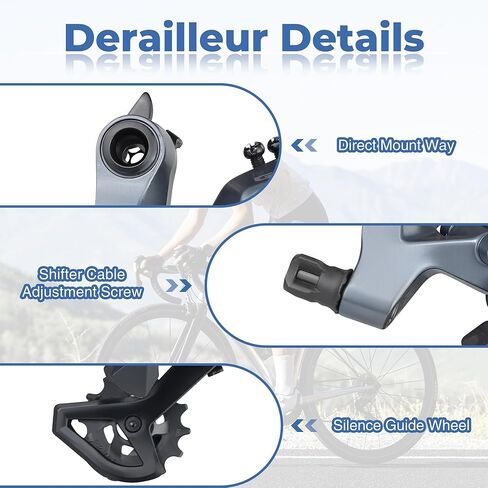 L-TWOO Road Bike Groupset 1 x 9 Speed Includes Bike Shifter Set and Rear Derailleur Bicycle Shifter Set with Shifter Lever for Road Bicycle Compatible with Shimano in Kuwait