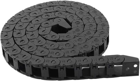 سلسلة سحب سلكية من النوع شبه مغلق قابل للتعديل حامل سلك كابل 1 متر من البلاستيك المرن سلسلة سحب متداخلة مسار كابل للطابعة (10 × 10 مم) in Kuwait