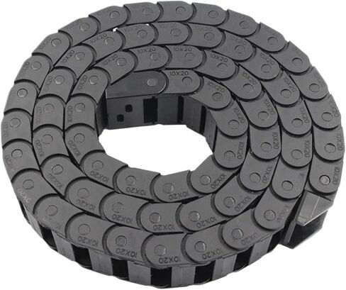 1 Meter Plastic Cable Chain 1M Wire Carrier Drag Chain With End Connector Chains for Router Machine Cable Channel(10x20mm) in Saudi Arabia