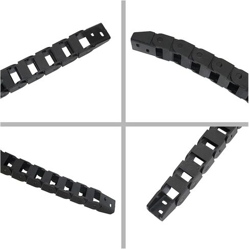 1 Meter Plastic Cable Chain 1M Wire Carrier Drag Chain With End Connector Chains for Router Machine Cable Channel(10x20mm) in Saudi Arabia