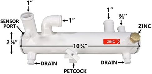 مبادل حراري 130-7489-02CN مبرد مياه نقية 130-7489-02CN متوافق مع Onan MDKDK MDKDL MDKDM MDKDN in Kuwait