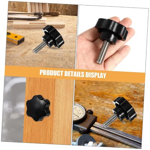 Cabilock 2pcs Ergonomic Plum Handle Bolts Thread Star Knobs Fixing Screw for Garden Canopy Frames in Saudi Arabia