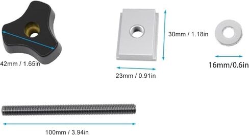 10 Set T Track Bolts, 8mm Thread Bolts and Nuts Stainless Steel T Track Accessories for Woodworking Positioning and Fixing in Saudi Arabia