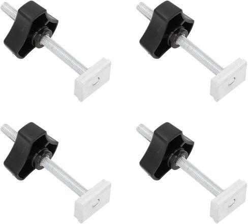 10 Set T Track Bolts, 8mm Thread Bolts and Nuts Stainless Steel T Track Accessories for Woodworking Positioning and Fixing in Saudi Arabia