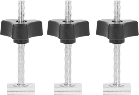 10 Set T Track Bolts, 8mm Thread Bolts and Nuts Stainless Steel T Track Accessories for Woodworking Positioning and Fixing in Saudi Arabia