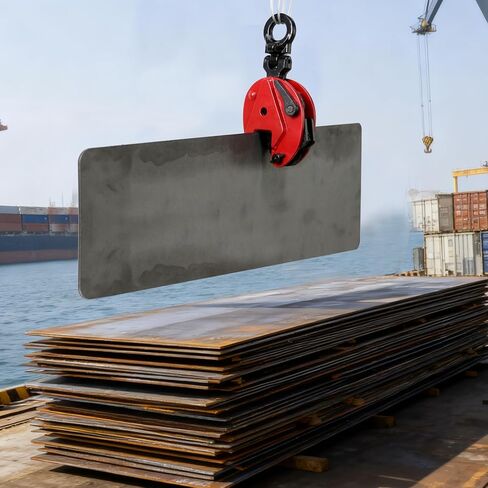 Vertical Plate Lifting Clamp,1760lbs Capacity Heavy Duty Steel Plate Clamp 0.8T with 0.8 Inch Jaw Opening, Industrial Lifting Clamp for Sheet Metal and Steel Plate Handling in Saudi Arabia