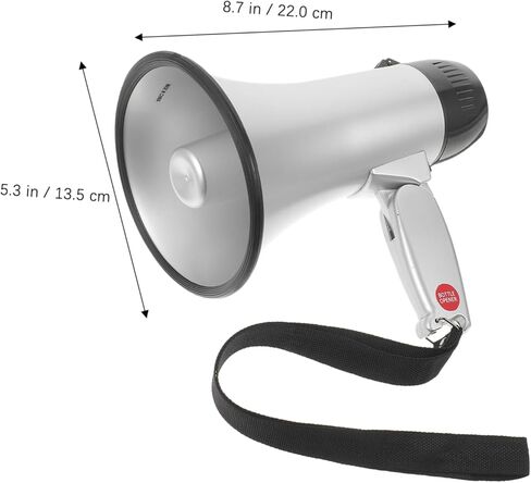 POPETPOP 25W مكبر الصوت المحمول Bullhorn 240s تصميم مقاوم للماء لمناسبات التشجيع وإعلانات السلامة in Saudi Arabia