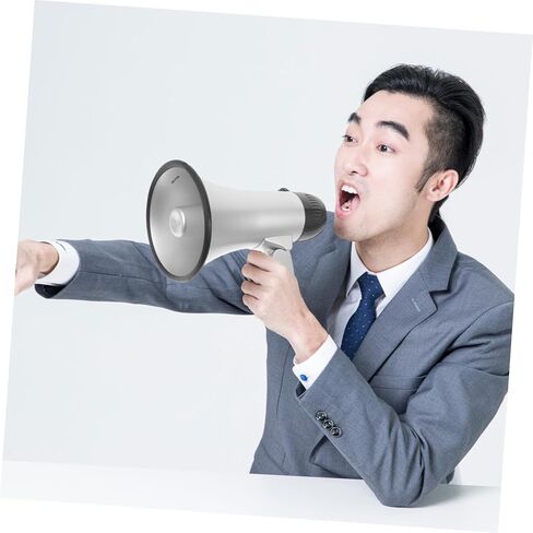 POPETPOP 25W مكبر الصوت المحمول Bullhorn 240s تصميم مقاوم للماء لمناسبات التشجيع وإعلانات السلامة in Saudi Arabia