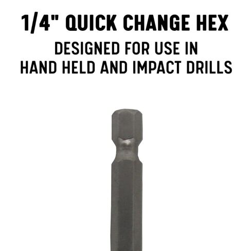 Drill America 5 Piece Cobalt Stepped Point Drill Bit Set with Quick Change Hex Shank in Saudi Arabia