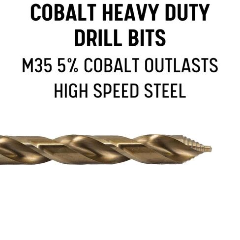 Drill America 5 Piece Cobalt Stepped Point Drill Bit Set with Quick Change Hex Shank in Saudi Arabia