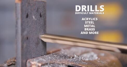Drill America 5 Piece Cobalt Stepped Point Drill Bit Set with Quick Change Hex Shank in Saudi Arabia