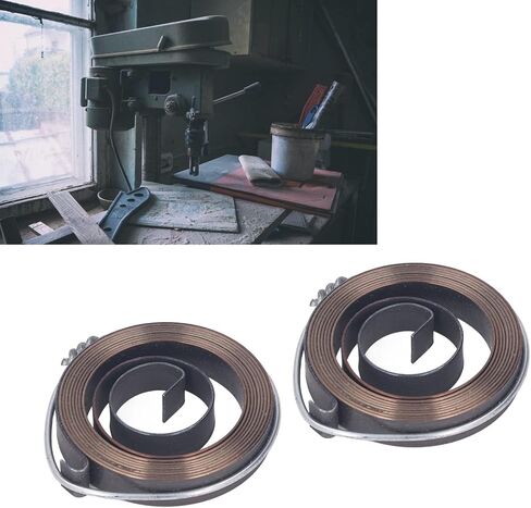 Drill Press Return Spring High Quality Metal Feed Quill Coil Replacement Spring Steel Construction for Bench Drills Horizontal Vertical Set of 2 in Saudi Arabia