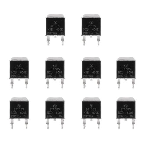 MECCANIXITY BT138S-600E BT138-600 BT138 MOSFET Transistors 12A 600V TO-252 for Electronic Instruments Smart Home Appliances Drones, 10pcs in Saudi Arabia