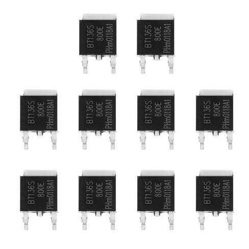 MECCANIXITY BT138S-600E BT138-600 BT138 MOSFET Transistors 12A 600V TO-252 for Electronic Instruments Smart Home Appliances Drones, 10pcs in Saudi Arabia
