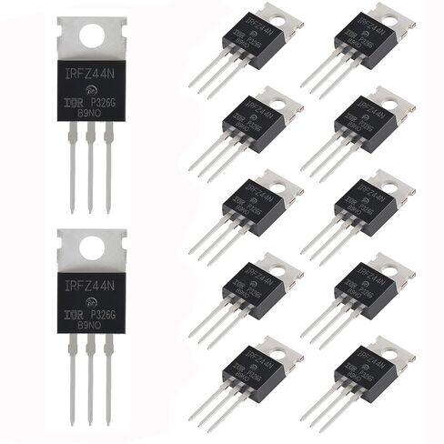 12Pcs IRLZ44N IRLZ44 MOSFET Transistors 47A 55V IRLZ44NPBF Threshold Voltage Logic Level Mosfet 47 Amp 55 Volt N-Channel MOS Field Effect Transistor in Saudi Arabia
