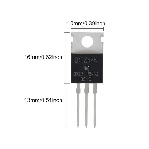 12Pcs IRLZ44N IRLZ44 MOSFET Transistors 47A 55V IRLZ44NPBF Threshold Voltage Logic Level Mosfet 47 Amp 55 Volt N-Channel MOS Field Effect Transistor in Saudi Arabia