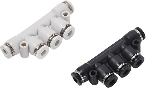 1 قطعة غطاء أزرق موصل بخمسة اتجاهات هوائي سريع توصيل بلاستيكي سريع (Premiumwhitepk-12) in Kuwait