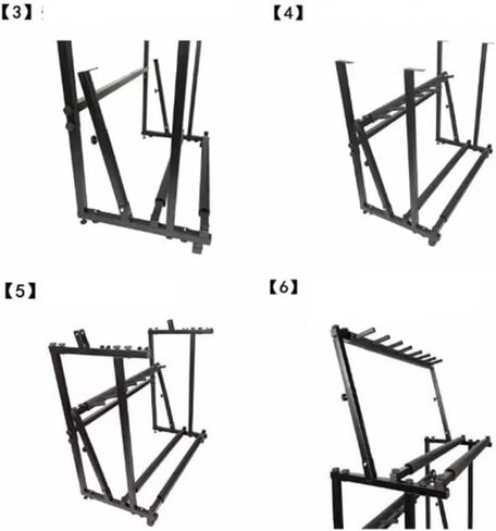 Stand Up Tennis Rackets, Storage Rack for Tennis Rackets/Badminton Rackets, Heavy Duty Steel, Adjustable Height, Violin/Guitar Display Stand in Saudi Arabia
