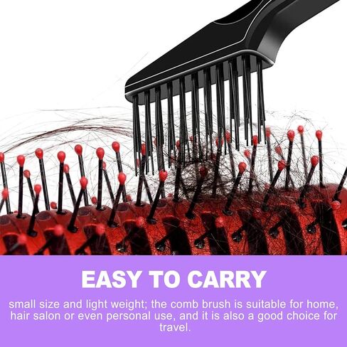 1 أداة تنظيف فرشاة الشعر و2 مشط معدني - مجموعة تنظيف مشط فعالة للشعر والغبار وإزالة الوبر في المنزل والصالون in Kuwait