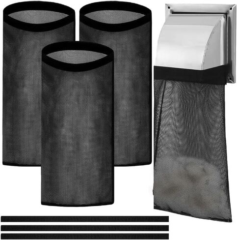 3 قطع من جهاز التقاط الوبر المجفف، مصيدة الوبر بفتحة تهوية للمجفف مع شرائط لاصقة، كيس غبار الوبر بفتحة تهوية للمجفف قابل لإعادة الاستخدام، فتحة تهوية للمجفف الداخلي والخارجي لالتقاط الوبر والغبار in Kuwait